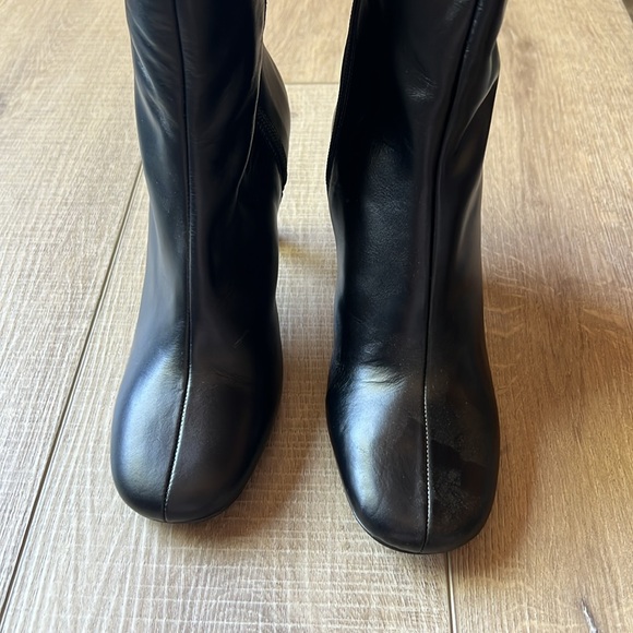 FREE PEOPLE Remy Heeled Boots Black Leather SZ:7 - Picture 6 of 12